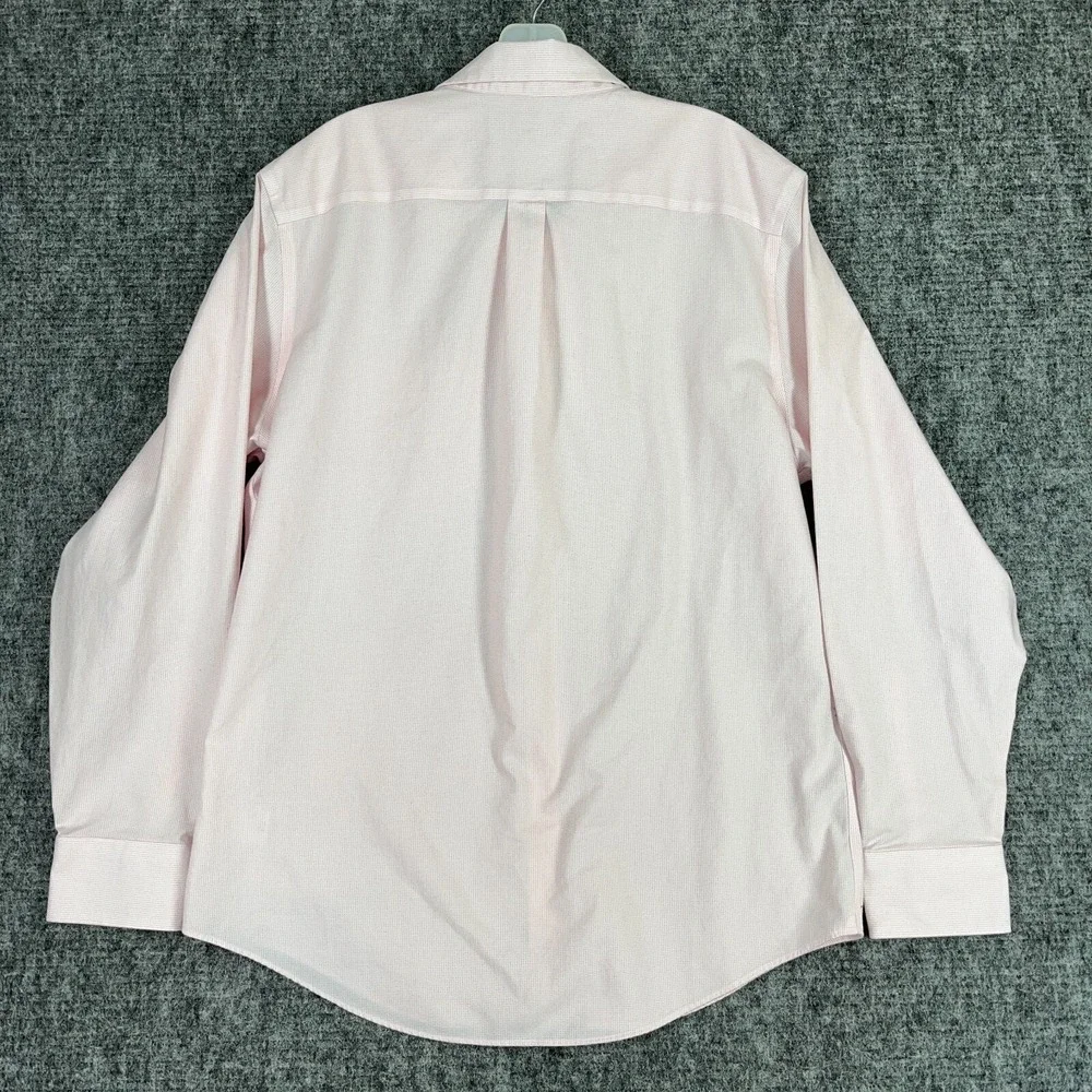Banana Republic Non‎ Iron Classic Fit Dress Shirt Mens L Pink Business Office